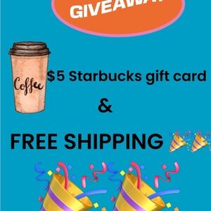 Giveaway: Starbucks $5 Gift Card with Free Shipping -